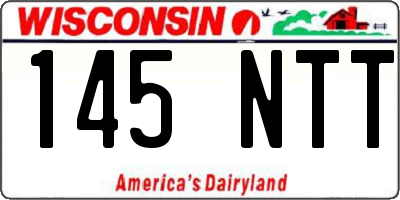 WI license plate 145NTT