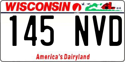 WI license plate 145NVD