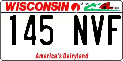 WI license plate 145NVF