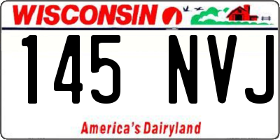 WI license plate 145NVJ
