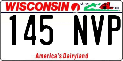 WI license plate 145NVP