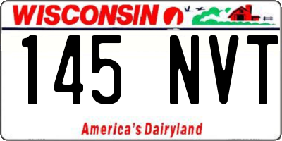 WI license plate 145NVT
