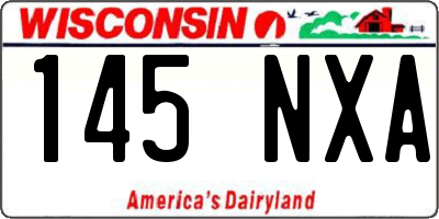 WI license plate 145NXA