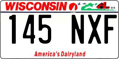 WI license plate 145NXF