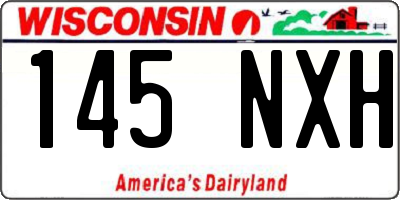 WI license plate 145NXH