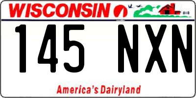WI license plate 145NXN
