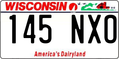 WI license plate 145NXO
