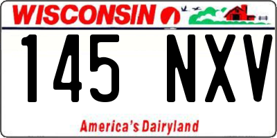 WI license plate 145NXV