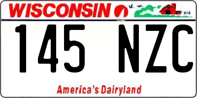 WI license plate 145NZC