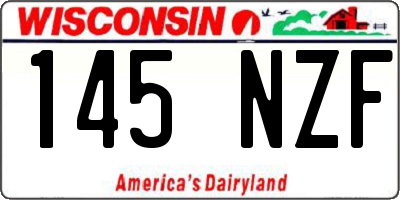 WI license plate 145NZF