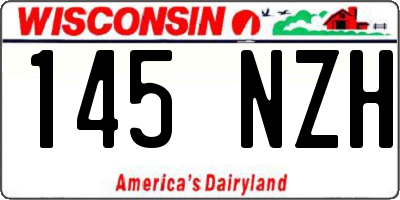 WI license plate 145NZH