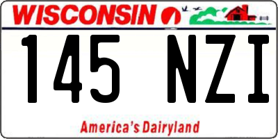 WI license plate 145NZI