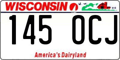 WI license plate 145OCJ