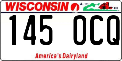 WI license plate 145OCQ