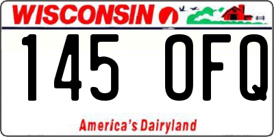 WI license plate 145OFQ