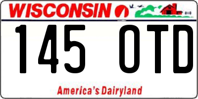 WI license plate 145OTD