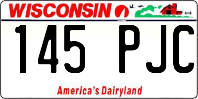 WI license plate 145PJC