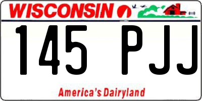 WI license plate 145PJJ