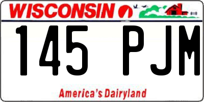 WI license plate 145PJM