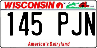 WI license plate 145PJN