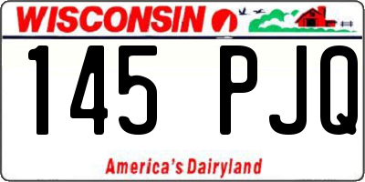 WI license plate 145PJQ