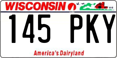 WI license plate 145PKY
