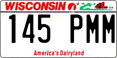 WI license plate 145PMM
