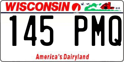 WI license plate 145PMQ