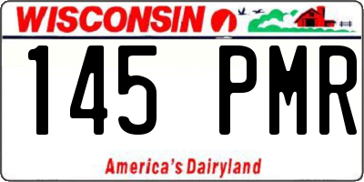 WI license plate 145PMR
