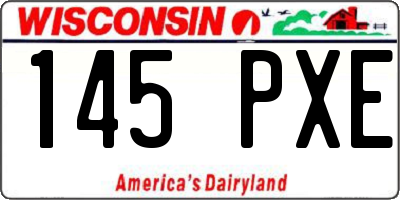 WI license plate 145PXE
