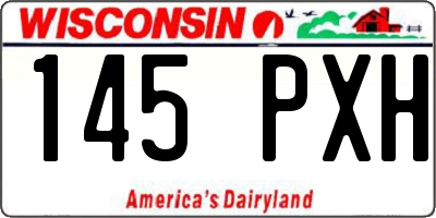 WI license plate 145PXH