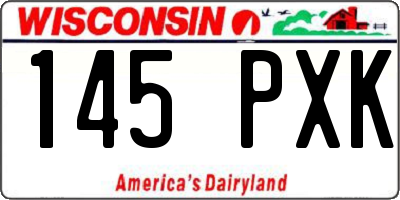 WI license plate 145PXK