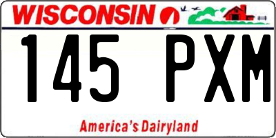 WI license plate 145PXM