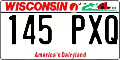 WI license plate 145PXQ