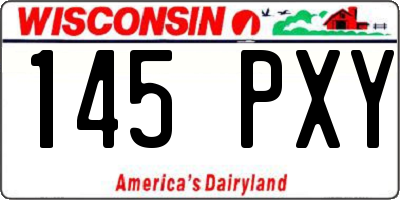 WI license plate 145PXY