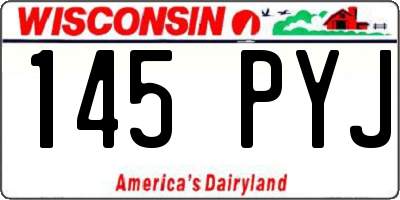 WI license plate 145PYJ