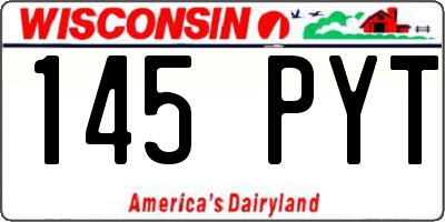 WI license plate 145PYT