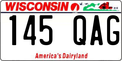 WI license plate 145QAG