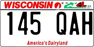 WI license plate 145QAH