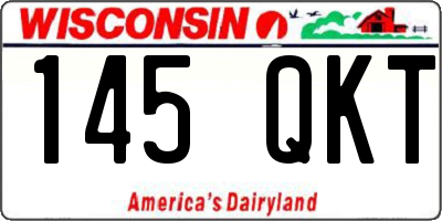 WI license plate 145QKT