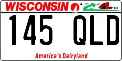 WI license plate 145QLD