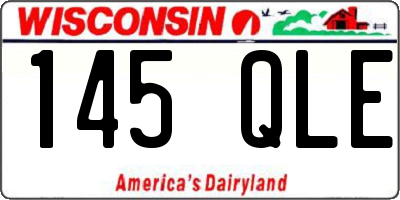 WI license plate 145QLE