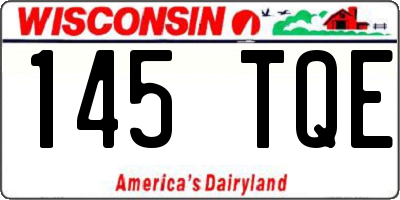 WI license plate 145TQE