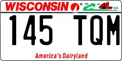 WI license plate 145TQM