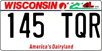 WI license plate 145TQR