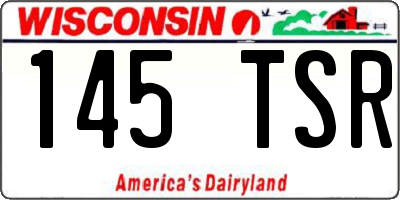 WI license plate 145TSR