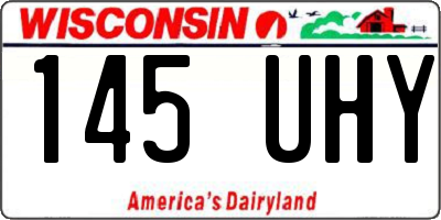 WI license plate 145UHY