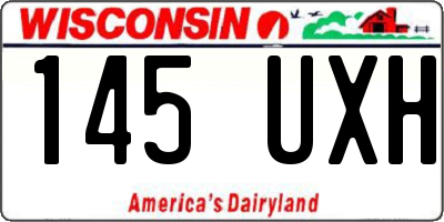 WI license plate 145UXH