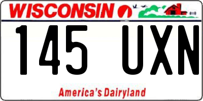 WI license plate 145UXN