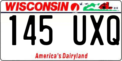 WI license plate 145UXQ